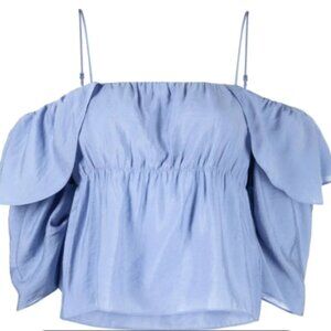 Vince Off-the-Shoulder Cami Blue Medium